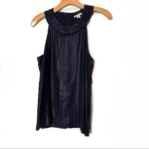 J. Crew Vita Silk Cami Top Sleeveless Blouse Navy Metallic 6 3 for $30 Bundle